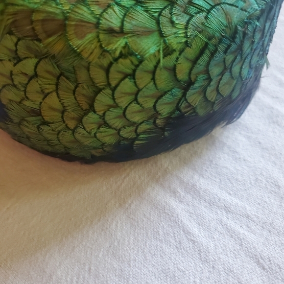 Vintage Peacock Hat‎ Designed by Marie, Beaver Dam Wisconsin main image 6